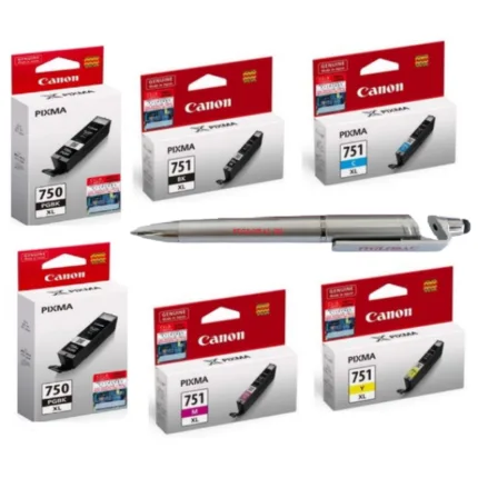 Canon PGI-750XL Twin & CLI-751XL B/C/Y/M Ink Cartridge (Set of 6) PGI 750 XL & CLI 751 XL