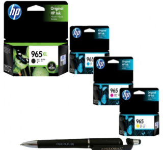 HP 965XL High Yield Black & 965 Cyan Yellow Magenta Original Ink Cartridge (Set of 4)