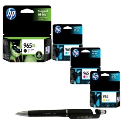 HP 965XL High Yield Black & 965 Cyan Yellow Magenta Original Ink Cartridge (Set of 4)