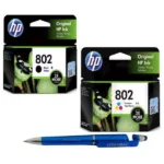 HP 802 Black & Tri-color Original Ink Cartridge (Set of 2) 802 Black & Colour Large 802L