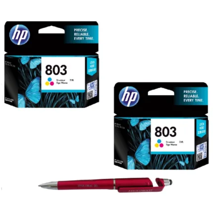 HP 803 Tri-color Original Ink Cartridge (Set of 2) F6V20AA