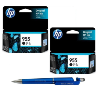 HP 955 Black Original Ink Cartridge (Set of 2) L0S60