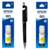 Epson T 001 Yellow Original Ink Bottle (Set of 2) C13T03Y400 Genuine T-001