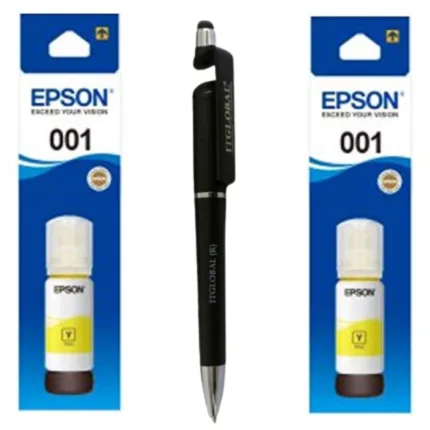 Epson T 001 Yellow Original Ink Bottle (Set of 2) C13T03Y400 Genuine T-001