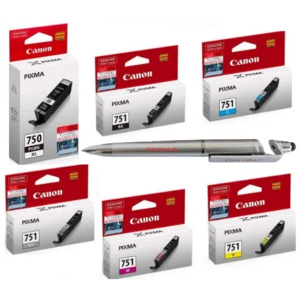 Canon PGI-750XL and CLI-751 B/C/Y/M/G Ink Cartridge (Set of 6) PGI 750XL and CLI 751 PGI750XL CLI751