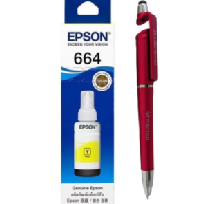 Epson T 6644 Yellow Original Ink Bottle C13T664400 Genuine T-6644 T 664