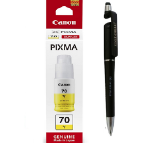 Canon GI-70 Yellow Ink Bottle GI 70 : Genuine