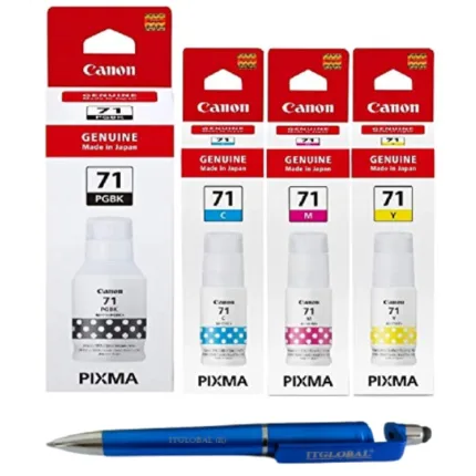 Canon GI-71 Ink Bottle Black Cyan Magenta Yellow (Set of 4) GI 71 : Genuine