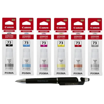 Canon GI-73 Ink Bottles B/C/M/Y/R/G (Set of 6) GI 73 : Genuine