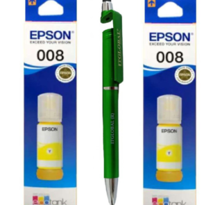 Epson 008 Yellow Original Ink Bottle T008 T-008 T06G4 C13T06G498 C13T06G400 Genuine Twin