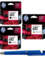 HP 682 Black Twin & Tri-color Original Ink Advantage Cartridge (Set of 3) 682 Black & Colour