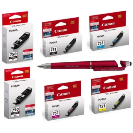 Canon PGI-750XL Twin and CLI-751 B/C/Y/M Ink Cartridge (Set of 6) PGI 750XL and CLI 751 PGI750XL CLI751