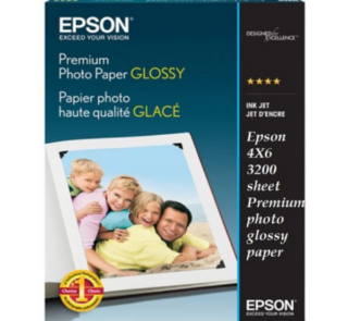 Epson 4X6 C13S042021 3200 sheets Premium Photo Glossy Paper