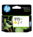 HP 915XL High Yield Yellow Original Ink Cartridge 3YM21AA 21AA