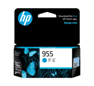 HP 955 Cyan Original Ink Cartridge L0S51AA L0S51C