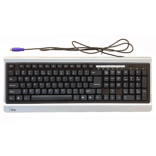 SIS PS2 Keyboard 110 Keys PS2 Multimedia Keyboard MM KB ITGLOBAL
