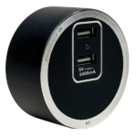 MX USB 2.0 Charger 2 Outlets (2400MA) Power Track Adaptor ( Classic ) MX-6006
