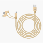 MX USB To Micro USB Lightning 8 Pin Type C Charging Syncing Cable – 1 Meter MX-3645 Pack Of 2
