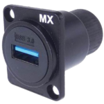 MX USB 3.0 Female To Female Panel Mounting Adapter Connector Mount MX-3703