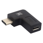 MX Right Angle USB C Male To Micro USB Female OTG Adapter Micro To Type-C Charging Data Sync Converter For Camera Power Bank Mobile Phone Laptop MX-4092