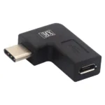 MX Right Angle USB C Male To Micro USB Female OTG Adapter Micro To Type-C Charging Data Sync Converter For Camera Power Bank Mobile Phone Laptop MX-4092 ITGLOBAL