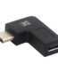 MX Right Angle USB C Male To Micro USB Female OTG Adapter Micro To Type-C Charging Data Sync Converter For Camera Power Bank Mobile Phone Laptop MX-4092