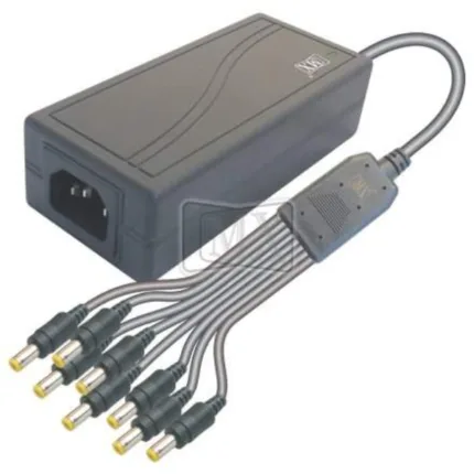 MX CCTV Camera Desktop Type Power Supply 220 Volts AC To 12 Volts DC 3 Amperes -for 8 Cameras – MX SPS-03