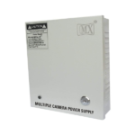 MX CCTV Power Supply Outdoor Metal Box – 220 Volts AC To 12 Volts DC 10 Amperes – Real 120 Watts – 10 Camera Channel Power Supply (SMPS) For CCTV Bullet & Dome Camera – With Locl – MX SPS-13