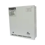MX CCTV Power Supply Outdoor Metal Box – 220 Volts AC To 12 Volts DC 10 Amperes – Real 120 Watts – 10 Camera Channel Power Supply (SMPS) For CCTV Bullet & Dome Camera – With Locl – MX SPS-13