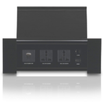 MX Flip Type cable cubby pop up box with 2 Universal Power Sockets 2 USB (Type A + Type C) 18W PD Charging Port 1 LAN & 1 4K HDMI Port for Conference Table hotel rooms office meeting table etc. for media streaming MX-7008A