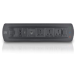 MX Motorized Pop Up Box / Cable Cubby With 3 Universal Power Socket + 2 USB Charger (A+C 18W PD) + 1 HDMI(4K) + 2 RJ-45 (CAT-6) Cable Manager MX-7000A