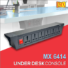 Mx Pdu Under Table 6/16 Amps 6 Universal Socket | 2 Usb (2.4 Amp) With Dual Pole Led Indicator Switch | 16 Amps Heavy Duty Cord With Isi Marked Aluminium Body Material Mx-6414