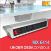 Mx Pdu Under Table 6/16 Amps 6 Universal Socket | 2 Usb (2.4 Amp) With Dual Pole Led Indicator Switch | 16 Amps Heavy Duty Cord With Isi Marked Aluminium Body Material Mx-6414 - Image 2