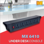 MX PDU Under table 6/13 Amps 6 Universal Socket | 2 USB (2.4 Amp) with Dual Pole LED Indicator Switch | 10 Amps Heavy Duty Cord with ISI Marked Aluminium Body Material MX-6410
