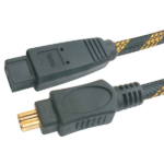 MX Firewire IEEE 1394b 9 Pin To 4 Pin Cord Gold Plated With Nylon Mesh (Bilingual) MX-3274