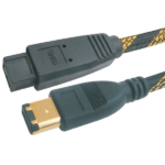 MX Firewire IEEE 1394b 9 Pin To 6 Pin Cord Gold Plated With Nylon Mesh (Bilingul) MX-3273