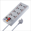Mx Surge Protector & Spike Protector With 8 Universal Socket, Master Switch, Power Indicator With Child Safety Shutter Mx-2956