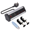 Mx Power Console 6 Amp 3 Universal Sockets With 95w Pd Charging Port Extension Board – Desk Clamp Mount –power Strip–master Switch For Home Office Exhibition School – 3 Pin Power Cord 1.5 Mtr Mx-4186