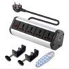 Mx Premium Power Console 6 Amp 4 Universal Sockets With 2 Usb Charging Port Extension Board – With Removable Desk Clamp – Power Strip – Master Switch – 1.5m 3 Pin Plug Extension Cord Mx-4175