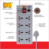 Mx Surge Protector & Spike Protector With 8 Universal Socket, Master Switch, Power Indicator With Child Safety Shutter Mx-2956 - Image 2