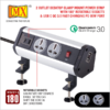 Mx Power Console 6 Amp 2 Universal Rotatable Sockets With 95w Pd Charging Port Extension Board – Desk Clamp Mount – Master Switch For Home Office Exhibition School – 3 Pin Power Cord 1.5mtr Mx-4205 - Image 3