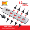 Mx 12 Outlet Universal Surge/spike Protector With Single Master Switch (3 Pin 4 Outlet & 2 Pin 8 Outlets) Mx-3511 - Image 3