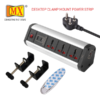 Mx Power Console 6 Amp 3 Universal Sockets With 95w Pd Charging Port Extension Board – Desk Clamp Mount –power Strip–master Switch For Home Office Exhibition School – 3 Pin Power Cord 1.5 Mtr Mx-4186 - Image 3