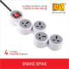 Mx 4 Outlet Universal Sockets Snake Power Strip With 15 Amp Master Switch Mx-3321B - Image 4