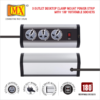 Mx Premium Power Console 6 Amp 3 Universal 180⁰ Rotatable Sockets With 2 Usb Charging Port Extension Board – With Removable Desk Clamp – Master Switch – 1.5m 3 Pin Plug Extension Cord 1.5mtr Mx-4198 - Image 4