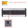 Mx Power Console 6 Amp 3 Universal Sockets With 95w Pd Charging Port Extension Board – Desk Clamp Mount –power Strip–master Switch For Home Office Exhibition School – 3 Pin Power Cord 1.5 Mtr Mx-4186 - Image 5