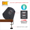 Mx Premium Power Console 6 Amp 4 Universal Sockets With 2 Usb Charging Port Extension Board – With Removable Desk Clamp – Power Strip – Master Switch – 1.5m 3 Pin Plug Extension Cord Mx-4175 - Image 5