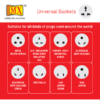 Mx 4 Socket 180 Degree Rotatable Surge & Spike Protector With 4 Universal Socket, Master Switch, Fuse, Led Indicator Mx-3468 - Image 6