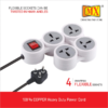 Mx 4 Outlet Universal Sockets Snake Power Strip With 15 Amp Master Switch Mx-3321B - Image 6