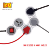 Mx 4 Outlet Universal Sockets Snake Power Strip With 15 Amp Master Switch Mx-3321B - Image 7